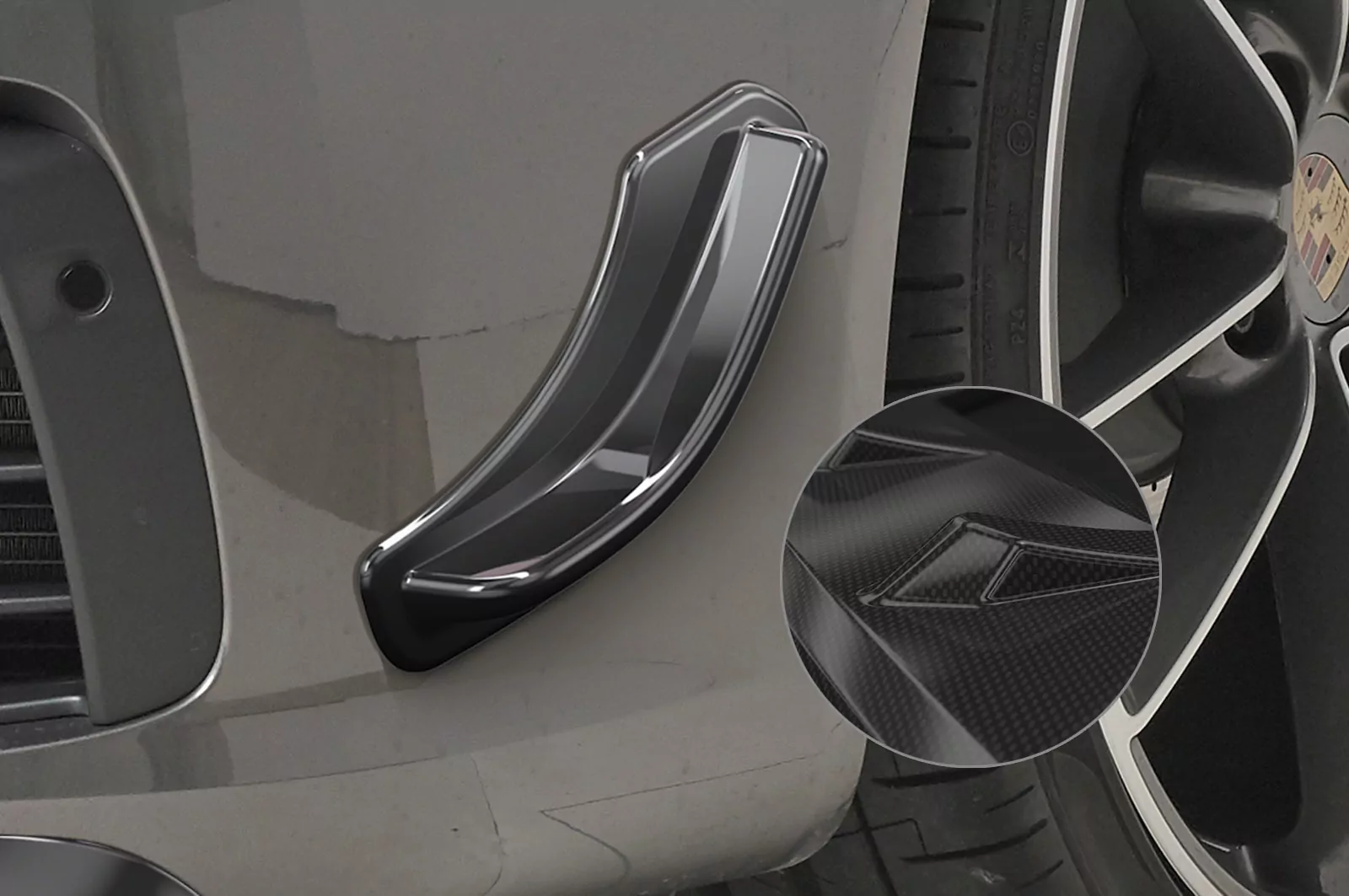 Performance Flaps für Porsche 911 / 992/991/997/996, Boxster 981, Cayman 981C FP015-C Carbon Look Hochglanz