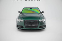 Front Ansatz V.1 Für Audi S6 / A6 S-Line C7 Schwarz Hochglanz