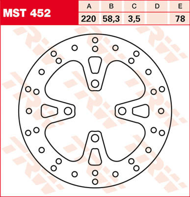 Bremsscheibe starr MST452