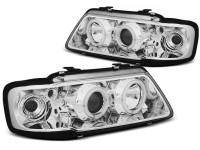 Scheinwerfer Angel Eyes CCFL chrom passend für Audi A3 8L Scheinwerfer Angel Eyes CCFL chrom passend für Audi A3 8L
