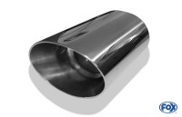 FOX Anschweißendrohr Typ 45 Edelstahl oval 140x90 mm / 300 mm Länge / 15° abgeschrägt / mit Typ-B Ei FOX Anschweißendrohr Typ 45 Edelstahl oval 140x90 mm / 300 mm Länge / 15° abgeschrägt / mit Typ-B Ei