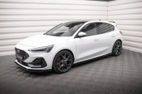 Seitenschweller Ansatz Für V.4 Ford Focus ST / ST-Line Mk4 Schwarz Hochglanz
