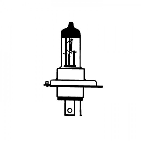 Hauptscheinwerferlampe | 12V | 60/55W (+ 30%) H4 | P43t | Ø=17x92 mm | E-geprüft