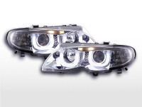 Scheinwerfer Set Angel Eyes passend für BMW 3er E46 02-05 chrom Scheinwerfer Set Angel Eyes passend für BMW 3er E46 02-05 chrom