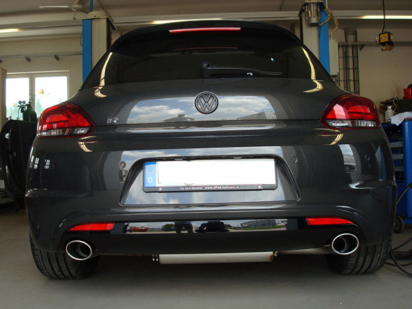 VW Scirocco - 13 - R-Heck Endschalldämpfer Ausgang rechts/links - 115x85 Typ 32 rechts/links