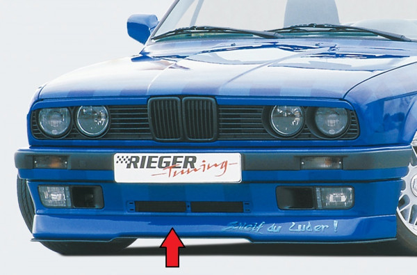 Rieger Spoilerlippe (E30 RT01) matt schwarz für BMW 3er E30 Lim.