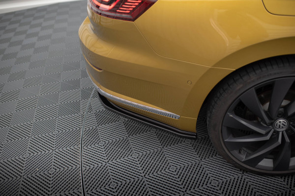 Heck Ansatz Flaps Diffusor Für VW Arteon R-Line Schwarz Hochglanz