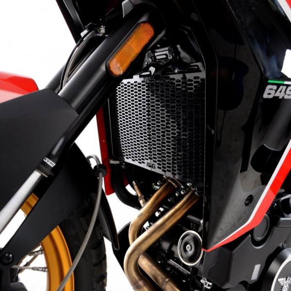 R&G Kühlergitter Schutz PRO BLACK passend für Moto Morini X CAPE 649
