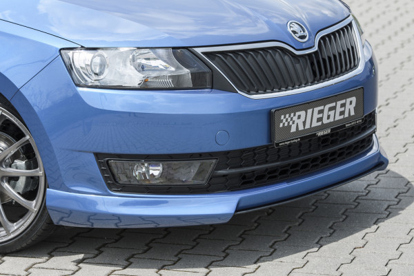 Rieger Spoilerschwert matt schwarz für Skoda Rapid (NH) Stufenheck 07.12-04.17 (bis Facelift)