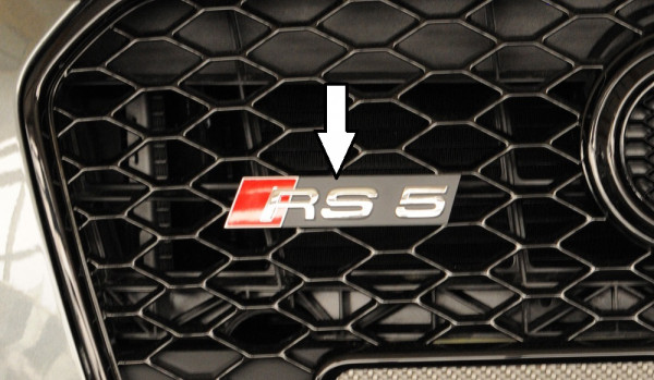 Audi RS5-Logo für Audi A5 (B8/B81) Cabrio 10.11-06.16 (ab Facelift)