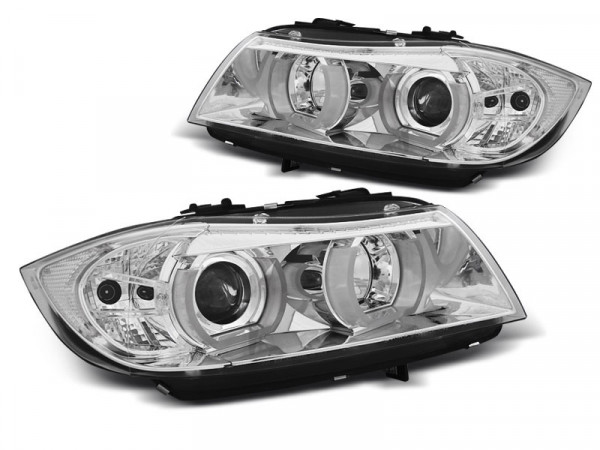 Scheinwerfer U-LED-Licht 3d chrom passend für BMW E90 / e91 03.05-08.08