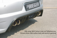Rieger Heckansatz matt schwarz für VW Eos (1F) Cabrio 04.06.-11.10 (bis Facelift) Ausführung: Schwarz matt