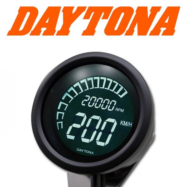 Daytona Digitaltacho + DZM "Velona 60" Maße: Ø 60mm x Tiefe 45mm | E-geprüft