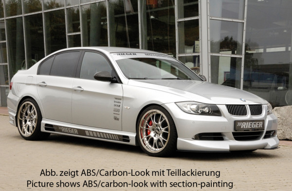 Rieger Seitenschweller links carbon look für BMW 3er E90 03.05-08.08 (bis Facelift)