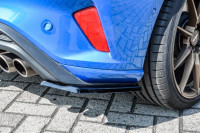 Heckansatz Seitenteile für Ford Focus DEH ST-Line Bj. 2018- Ausführung: Matt schwarz