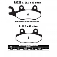 EBC FA228 HH Bremsbeläge passend für Honda, Kawasaki, Sachs, Kreidler, MZ EBC FA228 HH Bremsbeläge passend für Honda, Kawasaki, Sachs, Kreidler, MZ