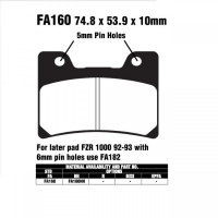 EBC Bremsbelag FA160 passend für Yamaha EBC Bremsbelag FA160 passend für Yamaha