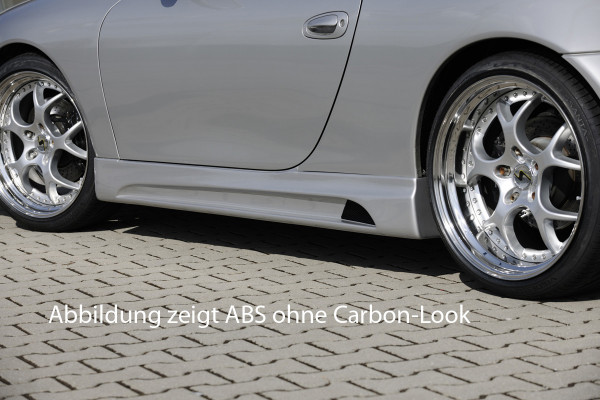 Rieger Seitenschweller rechts carbon look für Porsche 911 (Typ 996) Cabrio 09.97-08.05