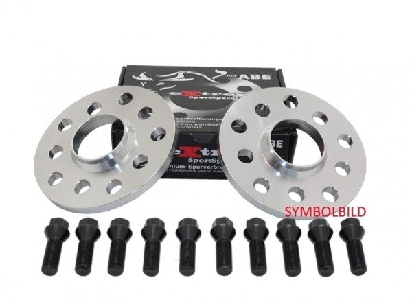 Spurverbreiterung Set 20mm inkl. Radschrauben für BMW X3 (F25)