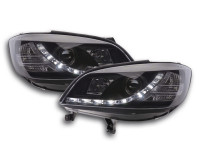 Scheinwerfer Set Daylight LED TFL-Optik passend für Opel Zafira A 99-04 schwarz Scheinwerfer Set Daylight LED TFL-Optik passend für Opel Zafira A 99-04 schwarz