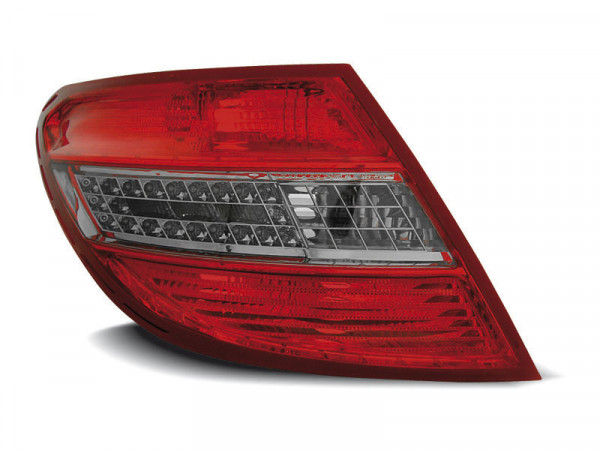 LED Rücklichter rot getönt passend für Mercedes C-Klasse W204 Limousine 07-10