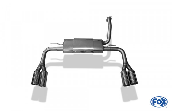 FOX Endschalldämpfer passend für Toyota Auris Benzin ab 2007 - 2x90 Typ 13 rechts/links