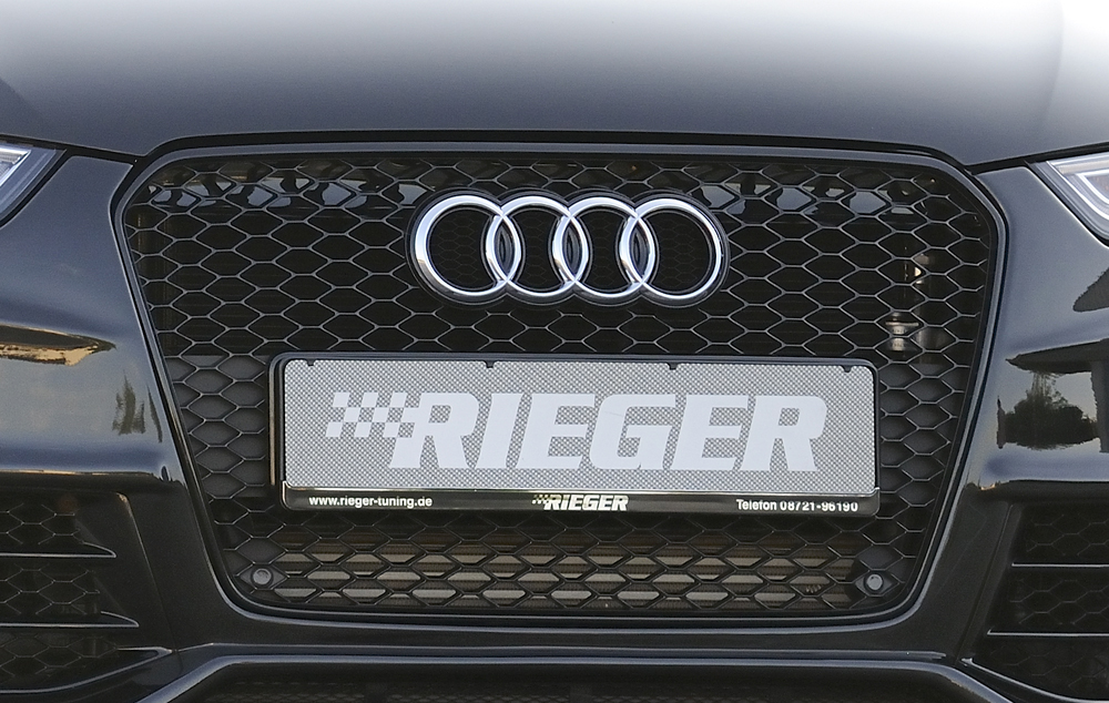 Kühlergrill Audi RS4 (B8), schwarz glänzend glanz schwarz für Audi A4 S4  (B8/B81) Avant 01.12- (ab F, Frontansätze, Aerodynamik, Auto Tuning