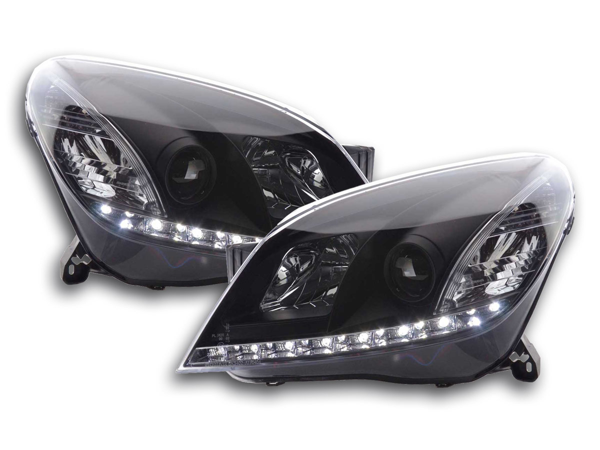 Scheinwerfer Set Daylight LED TFL-Optik Opel Astra H ...