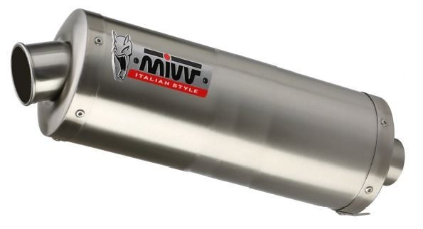 MIVV Universal Schalldämpfer OVAL BIG 400 Edelstahl 55mm links