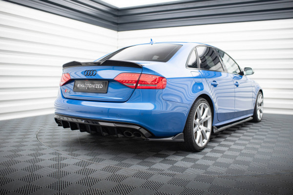 Heck Ansatz Flaps Diffusor V.2 passend für Audi S4 Limousine B8