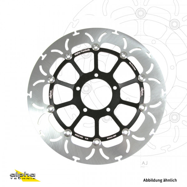 alpha Technik Bremsscheibe Omega-Design ABD33 vorne für Suzuki GSX-R1000 / GSX-R750 / GSX-R600