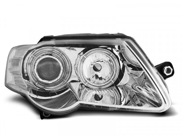 Scheinwerfer Angel Eyes chrom passend für VW Passat B6 3c 03.05-10