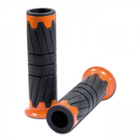 ABS/Gummi-Griffe "Glossy" 125 mm offen orange 22 mm ABS/Gummi-Griffe "Glossy" 125 mm offen orange 22 mm