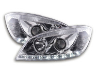 Daylight LED Scheinwerfer Set chrom passend für Mercedes C-Klasse W204 07-10 Daylight LED Scheinwerfer Set chrom passend für Mercedes C-Klasse W204 07-10
