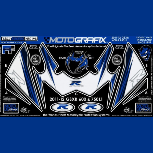 Motografix Steinschlagschutz vorn Suzuki GSX-R 600 / 750 2011- NS019B