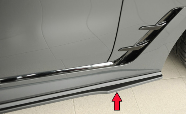 Rieger Seitenschweller rechts ansatz matt schwarz für BMW i4 G26 (G4C) Gran Coupé (5-tür.) 11.21-