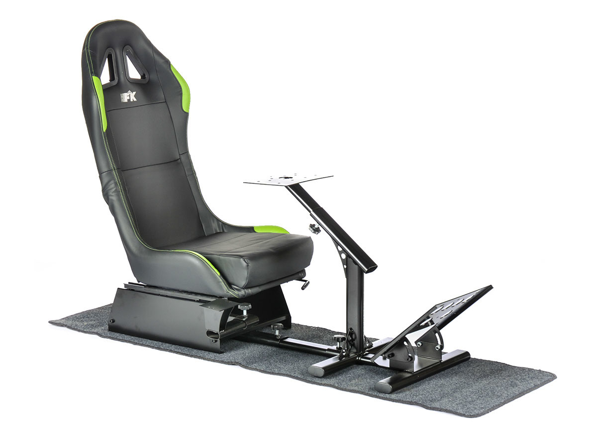 FK Gamesitz Spielsitz Rennsimulator eGaming Seats Suzuka schwarz/grün mit  Teppich, Gamesitze, Sportsitze & Gurte, Auto Tuning