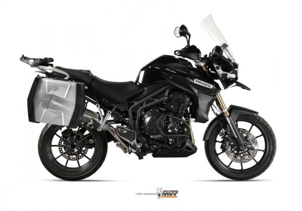 MIVV Speed Edge Edelstahl Endschalldämpfer passend für Triumph Tiger Explorer 1200 (2012–2015)