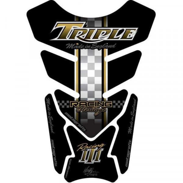 Motografix 3D Gel Tank Pad Protector TT010K passend für Triumph Triple