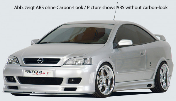 Rieger Seitenschweller links carbon look für Opel Astra G Coupé