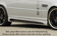 Rieger Seitenschweller rechts matt schwarz für BMW 3er E46 Lim. 02.02- (ab Facelift)