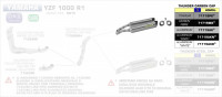 Arrow Thunder Aluminium Endschalldämpfer passend für Yamaha YZF R1 07-08 Arrow Thunder Aluminium Endschalldämpfer passend für Yamaha YZF R1 07-08
