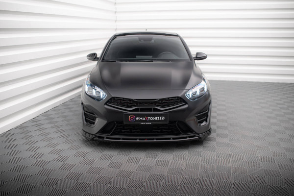 Front Ansatz V.2 Für Kia Proceed GT Mk3 Facelift / Ceed GT / GT - Line Mk1 Facelift Schwarz Hochgla