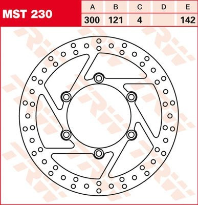 Bremsscheibe starr MST230