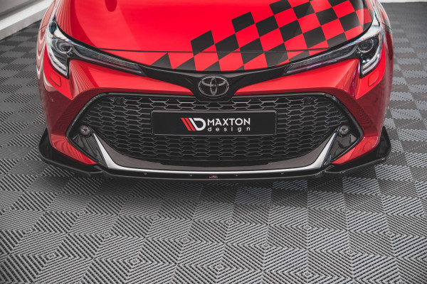 Front Ansatz Für Toyota Corolla GR Sport Hatchback XII Schwarz Hochglanz