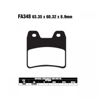 EBC FA348HH Bremsbeläge passend für Yamaha XJR 1300 & FZS 1000 EBC FA348HH Bremsbeläge passend für Yamaha XJR 1300 & FZS 1000