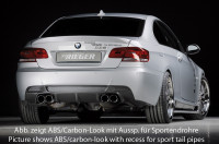 Rieger Heckeinsatz matt schwarz für BMW 3er E92 Coupé 09.06-02.10 (bis Facelift) Ausführung: Schwarz matt