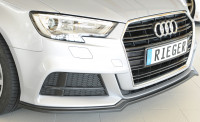 Rieger Spoilerschwert matt schwarz für Audi A3 S3 (8V) 5-tür. (Sportback 8VA) 09.16- (ab Facelift) Ausführung: Schwarz matt
