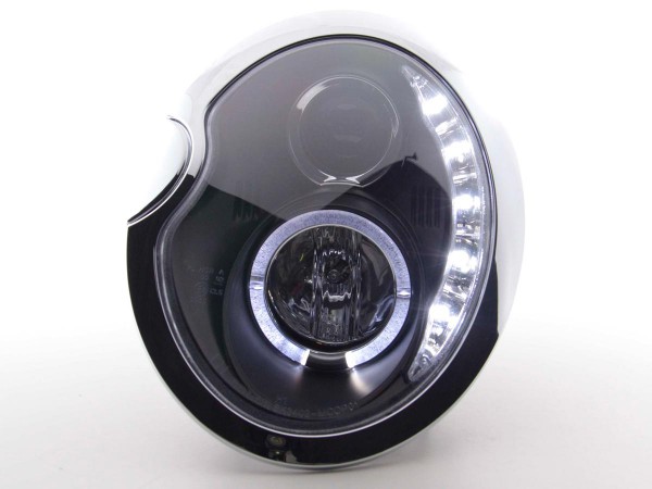 Scheinwerfer Set Daylight LED TFL-Optik Mini Cooper Typ R50 Bj. 01-06 schwarz