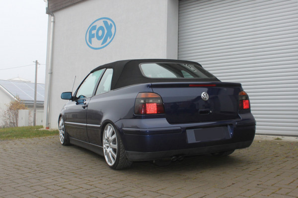 VW Golf IV Cabriolet Endschalldämpfer - 2x63 Typ 28